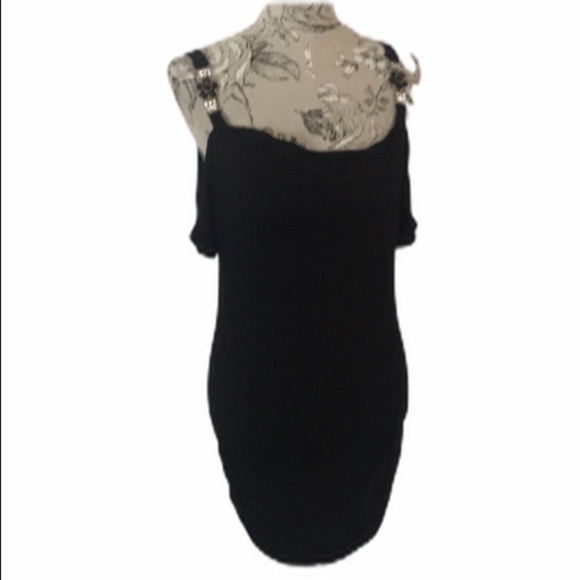 Studio Y Black Stretch Dress S - Picture 1 of 8